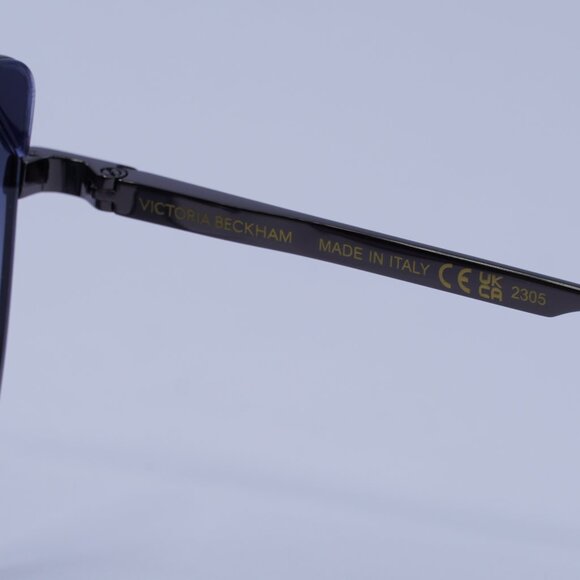 Victoria Beckham VB239S 319 Sunglasses Grey Aviator Frame, Blue Lenses - Picture 8 of 11